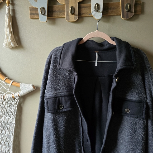 Free People Ruby Oversized Jacket Incense Nwot - Picture 5 of 9